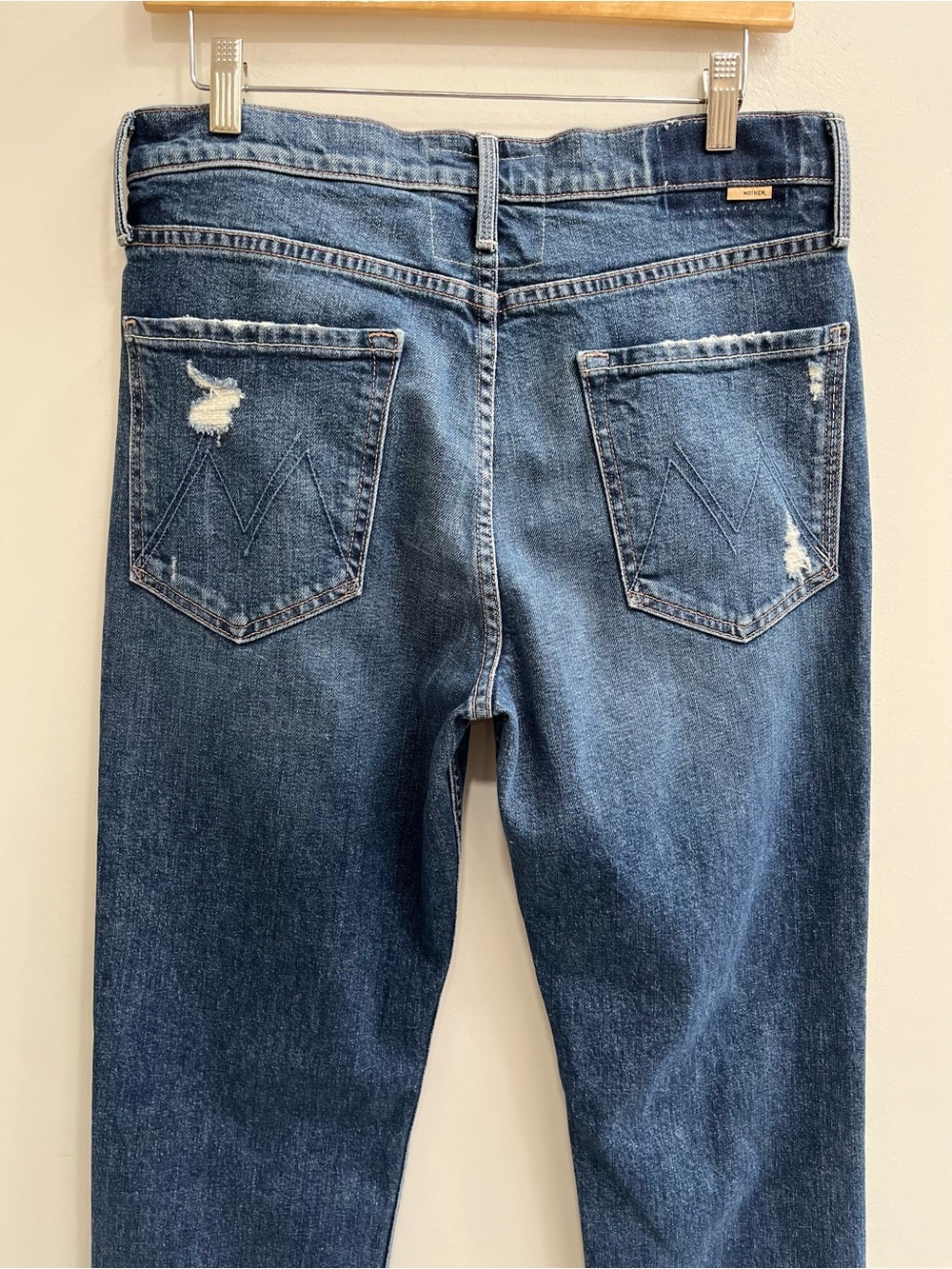 MOTHER SUPERIOR Pixie Tomcat Ankle Jeans in Born To Bite Exposed Button Fly 31 - Picture 9 of 16